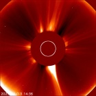 Latest LASCO C2 image of the Sun