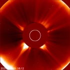 Latest LASCO C2 image of the Sun