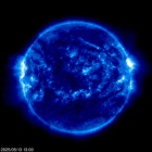 Click for time-lapse image of the sun