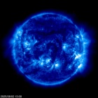 Click for time-lapse image of the sun