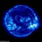 Click for time-lapse image of the sun